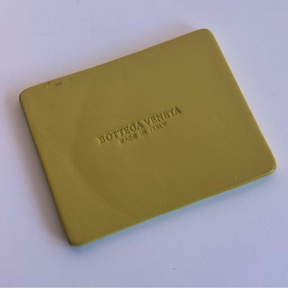 Bottega Veneta Chartreuse Leather Purse Mirror